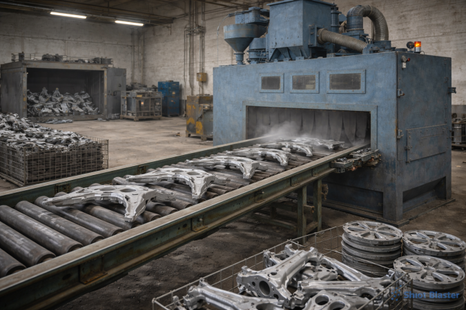 Shot Blasting Machine In Automobile Industry